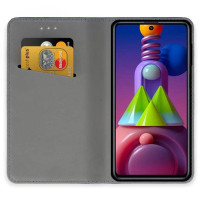 Кожен калъф тефтер и стойка Magnetic FLEXI Book Style за Samsung Galaxy M51 M515F черен